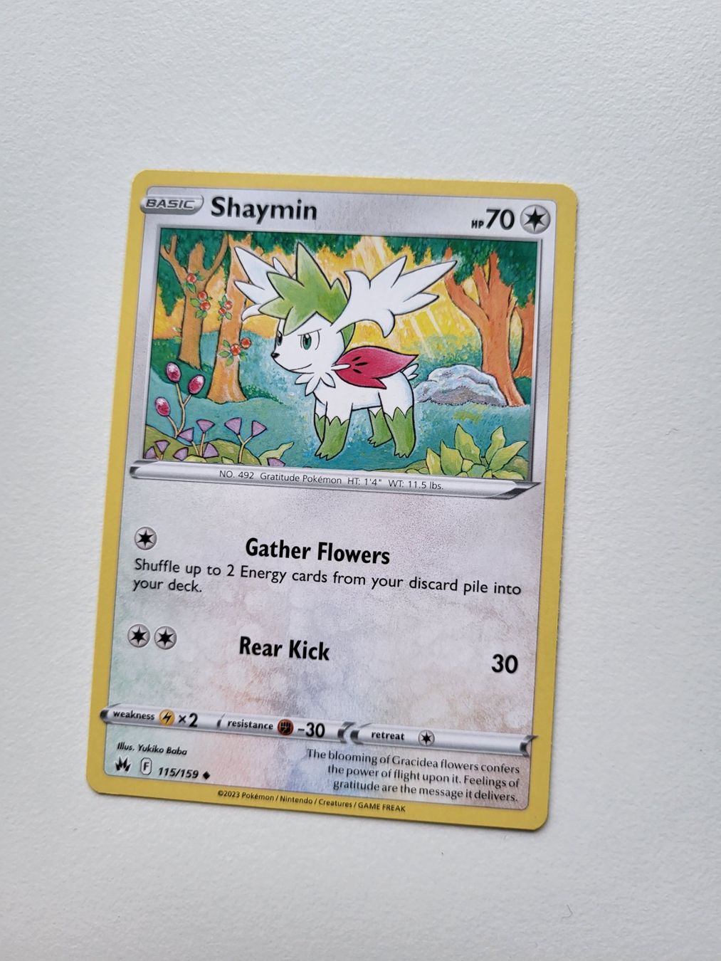 Pokémon Sammelbilder & Trading cards: Shaymin (Crown Zenith 115/159) – Gebraucht aus Erlenbach ZH von ram_mjn5