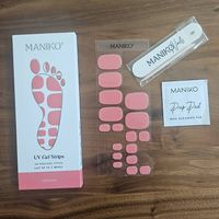 MANIKO UV Gel Strips Pedicure Vivid Coral