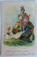 AK von 1900: König Ludwig II. als Schwanenritter