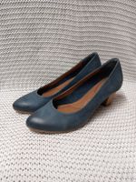Leder Pumps Roberto Santi Gr.38, Pillow Padding, blau