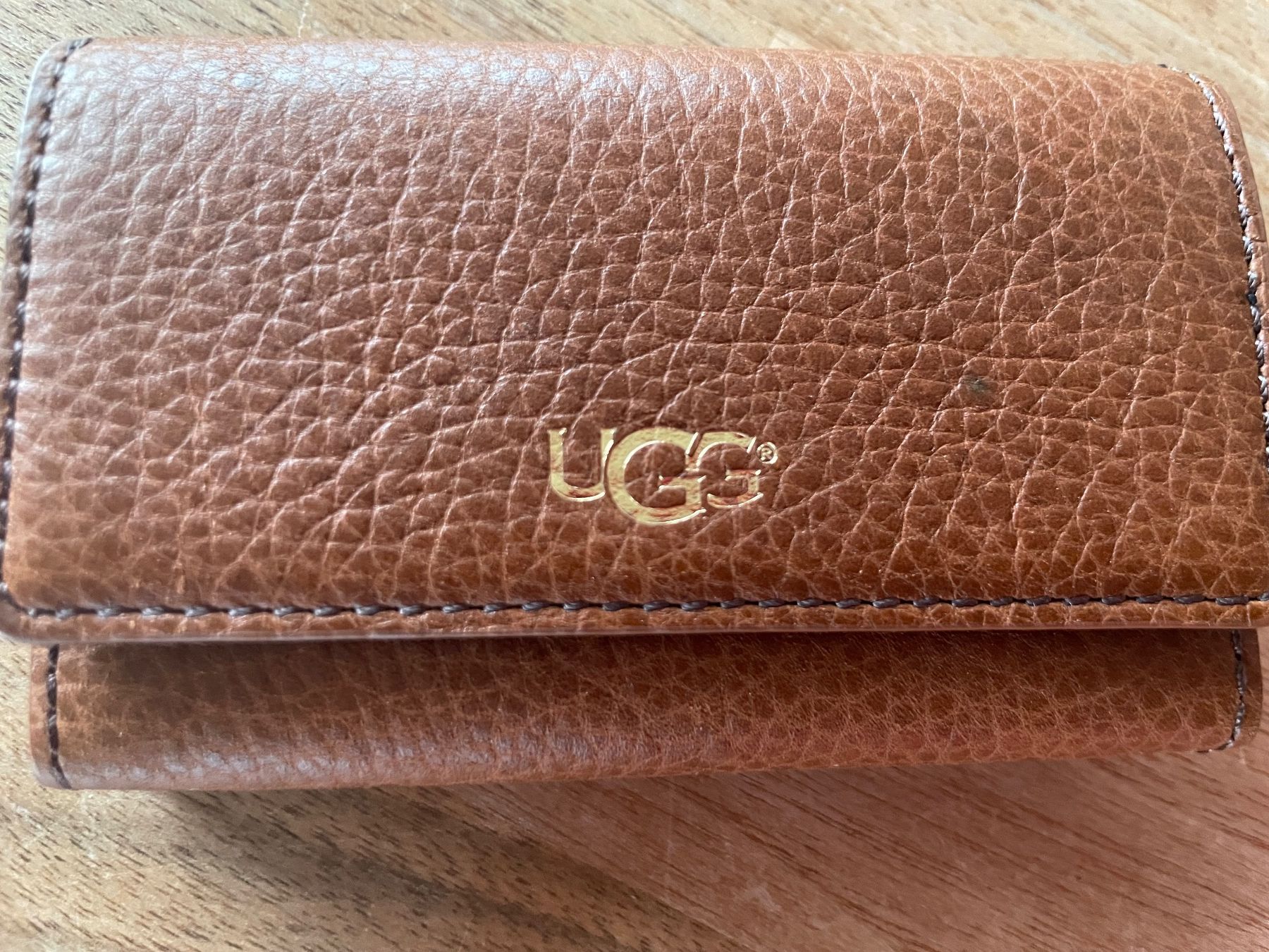 Portafogli: UGG Kartenetui, Leder, Braun, Praktisch! – Nuovo e nell'imballaggio originale da Lachen SZ venduto da schoenundgut 1
