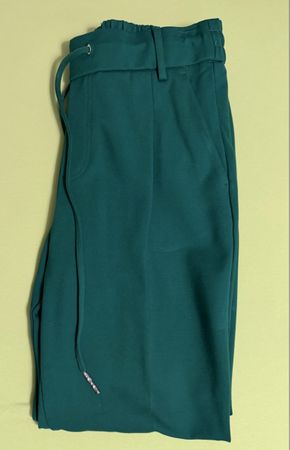 Grüne Stoffhose mit Tunnelzug von Benetton, Grösse S