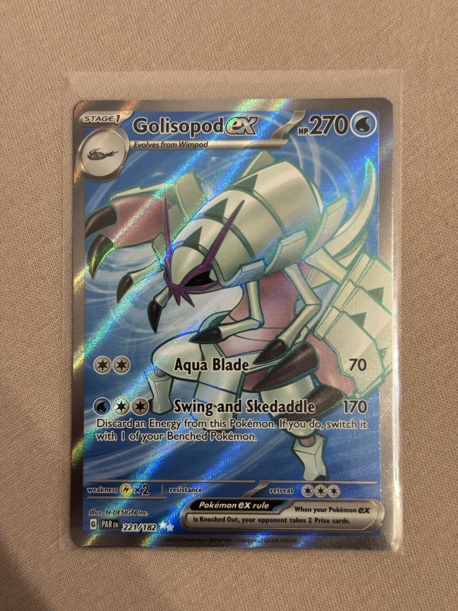 Pokémon Sammelbilder & Trading cards: Pokémon Golisopod ex 221/182 Paradox Rift – Neu (gemäss Beschreibung) aus St. Gallen von Xbylucas