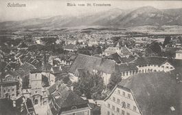 Alte Ansichtskarte Solothurn Blick vom St Ursusturm guter...