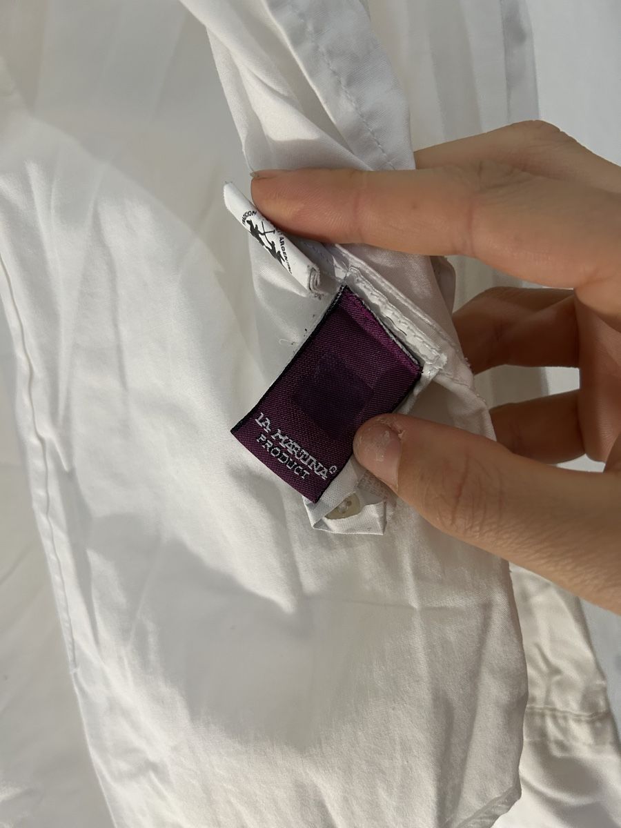 La Martina Blusen: La Martina Hemd weiss – Gebraucht aus Winterthur von zoenina5 4