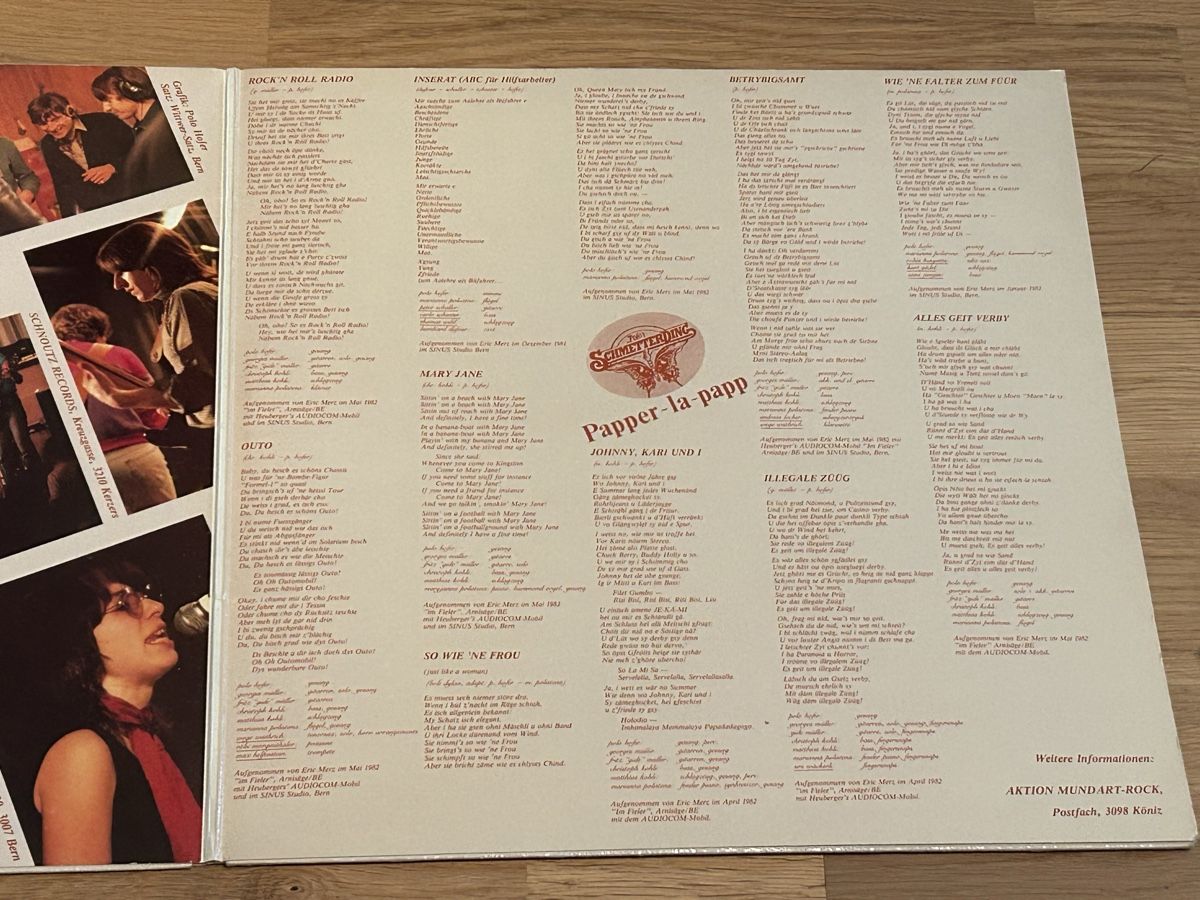 Dischi in vinile: Polo Hofer. 1982. Papper La Papp – Usato da Faulensee venduto da Mizuno06 2