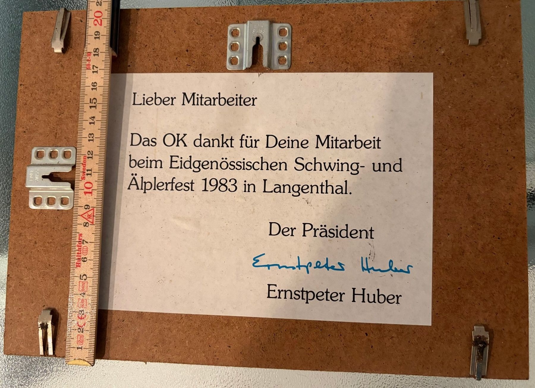 Foto & Immagini: Foto Schwingarena Langenthal 1983 – Usato da Aarwangen venduto da concorde58 2
