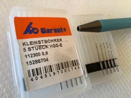 0.9mm Kleinstbohrer HSS-E, 5 Stück, Neu und ovp, NP CHF 50.-