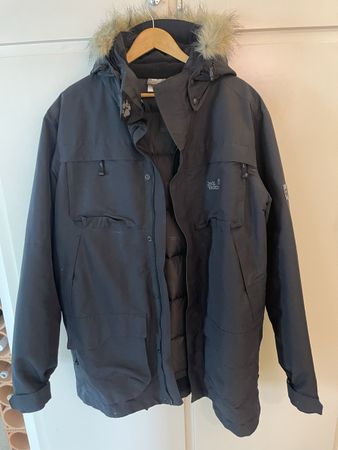 Jack Wolfskin Parka Herren Grösse XXL Schwarz guter Zustand