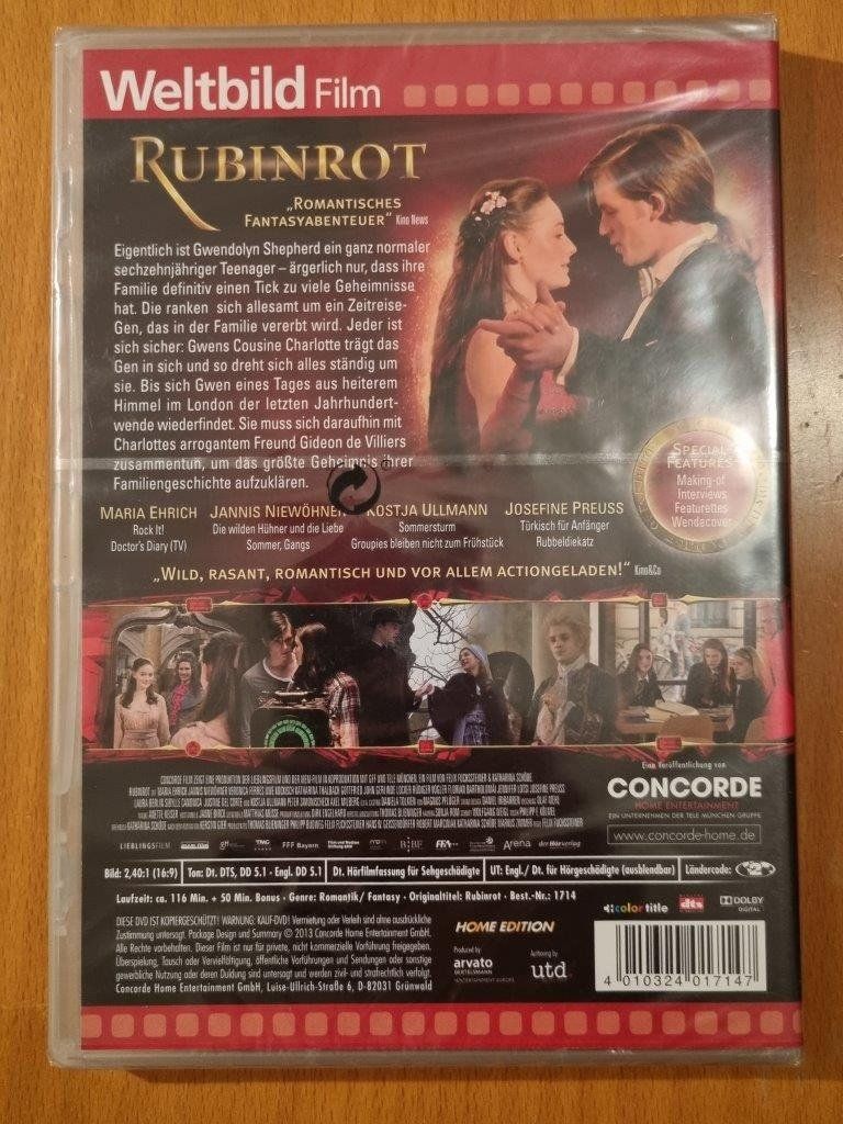Tutti i DVDs: DVD: Rubinrot -> NEU – Nuovo e nell'imballaggio originale da Ehrendingen venduto da Thomas_2 1