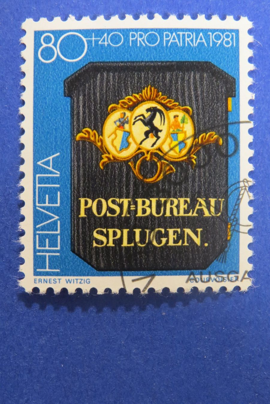 Tutti i francobolli: Serie Pro Patria 1981 - off.Ersttag-Eckstempel BERN – Usato da Brunnen venduto da Kumari 1