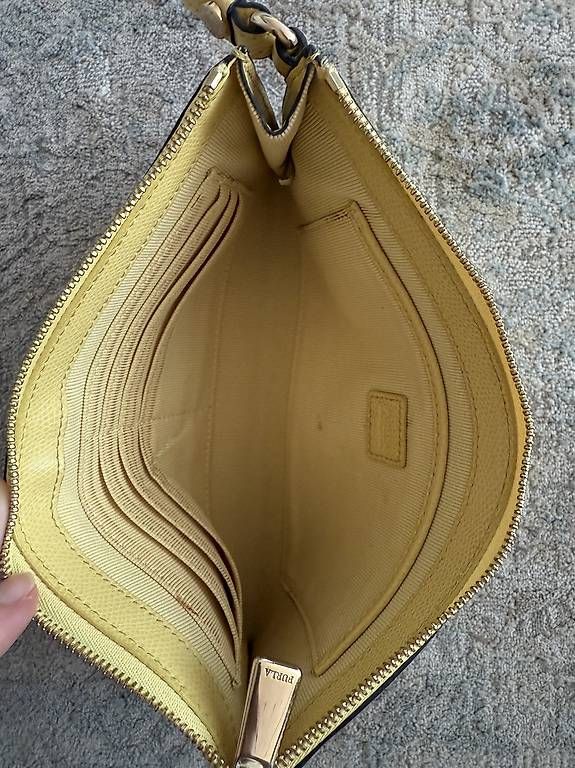 Furla Taschen für Damen: Furla Leder Clutch Gelb  Original – Gebraucht aus Lausen von nat_hbt6 2