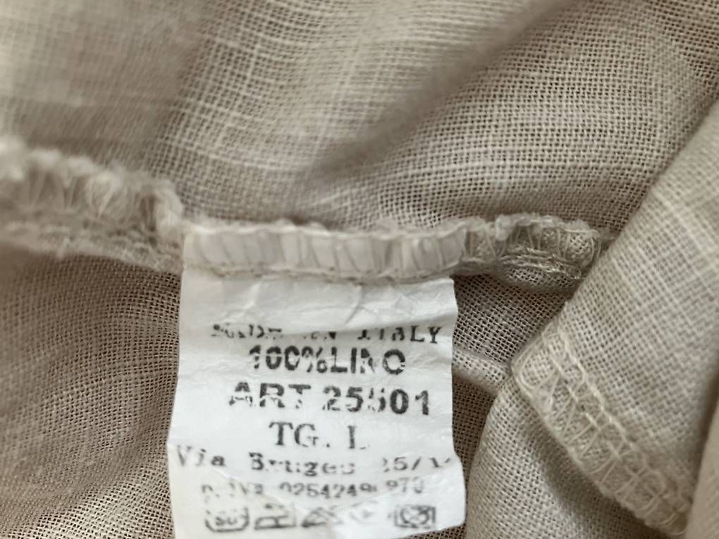 Pantaloni: Herren Leinenhose beige in Größe L – Usato da Bern venduto da fin_p2nq 4