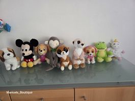 9 pcs Plüschtiere or stuff toys - alle gewaschen