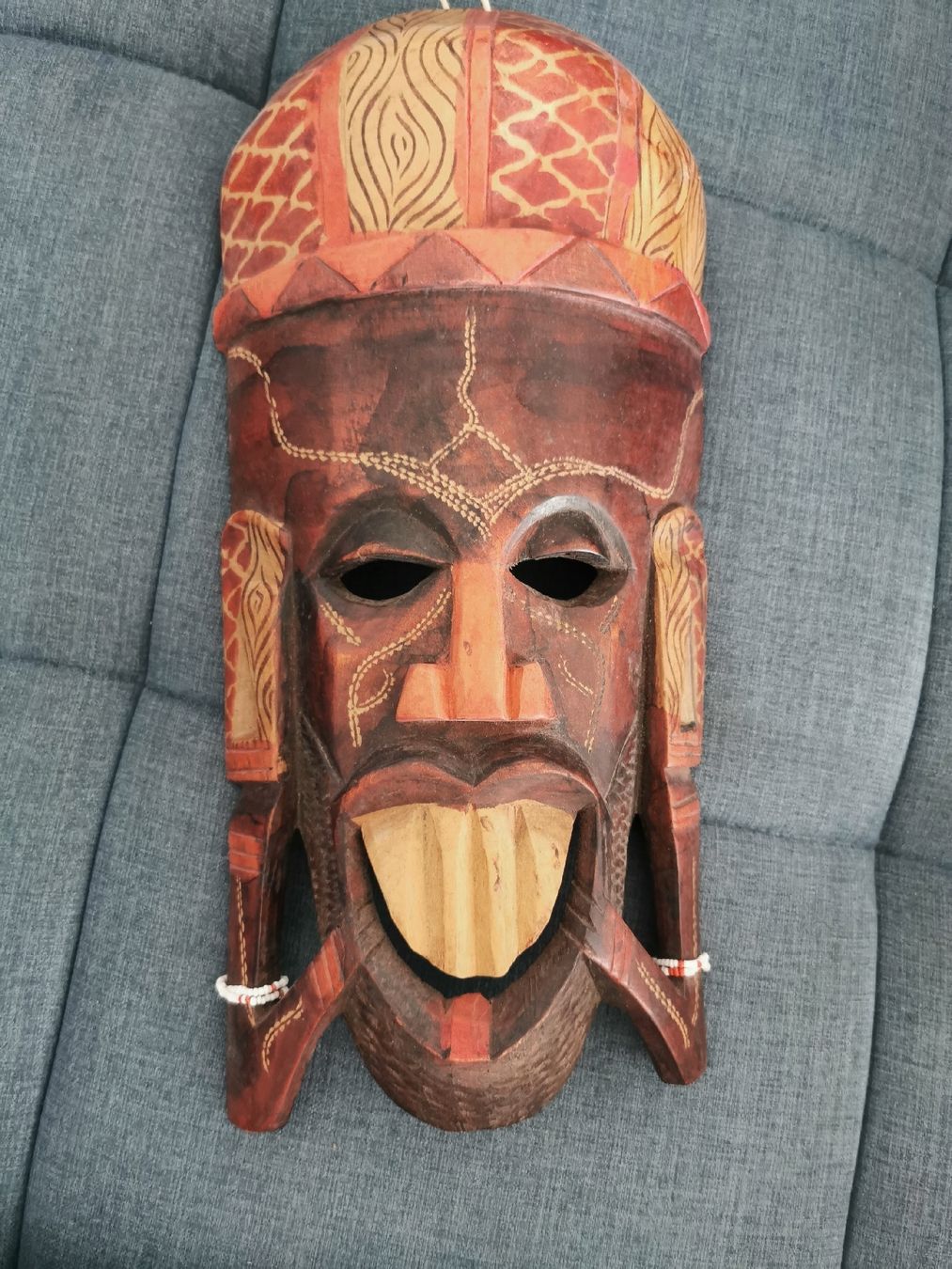Internationale Kunst: Afrikanische Holzmasken,  Deko – Gebraucht aus Basel von inn_96pk 2