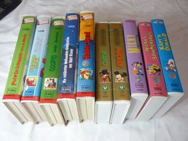 10x Rare VHS Erstausgabe - Sammler TOP - Walt Disney Micky