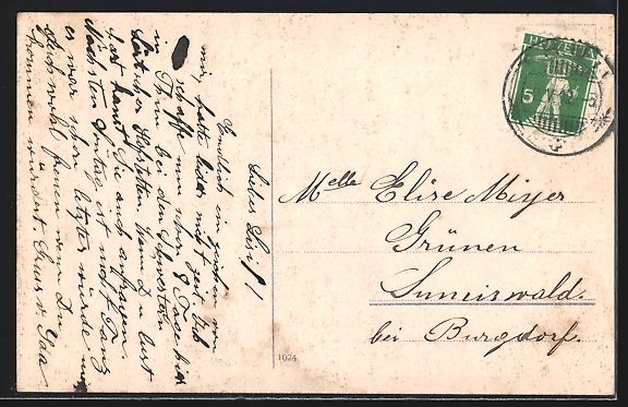 Cartes postales: Hilterfingen, Uferpartie mit Boot, Eiger – D'occasion à Berlin par bartko-reher 1