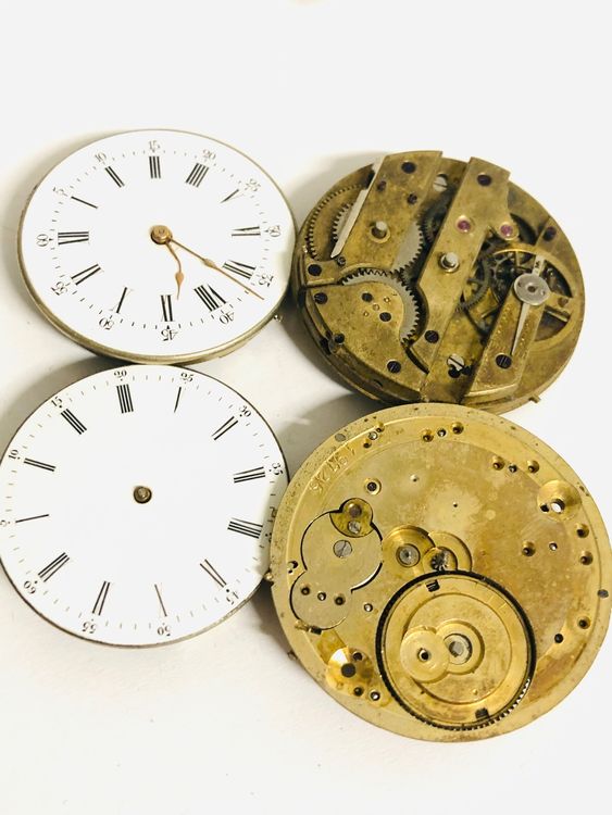 UN VERRE BOMBÉ MONTRE POCHE GOUSSET DIAMÈTRE 52.8 mm