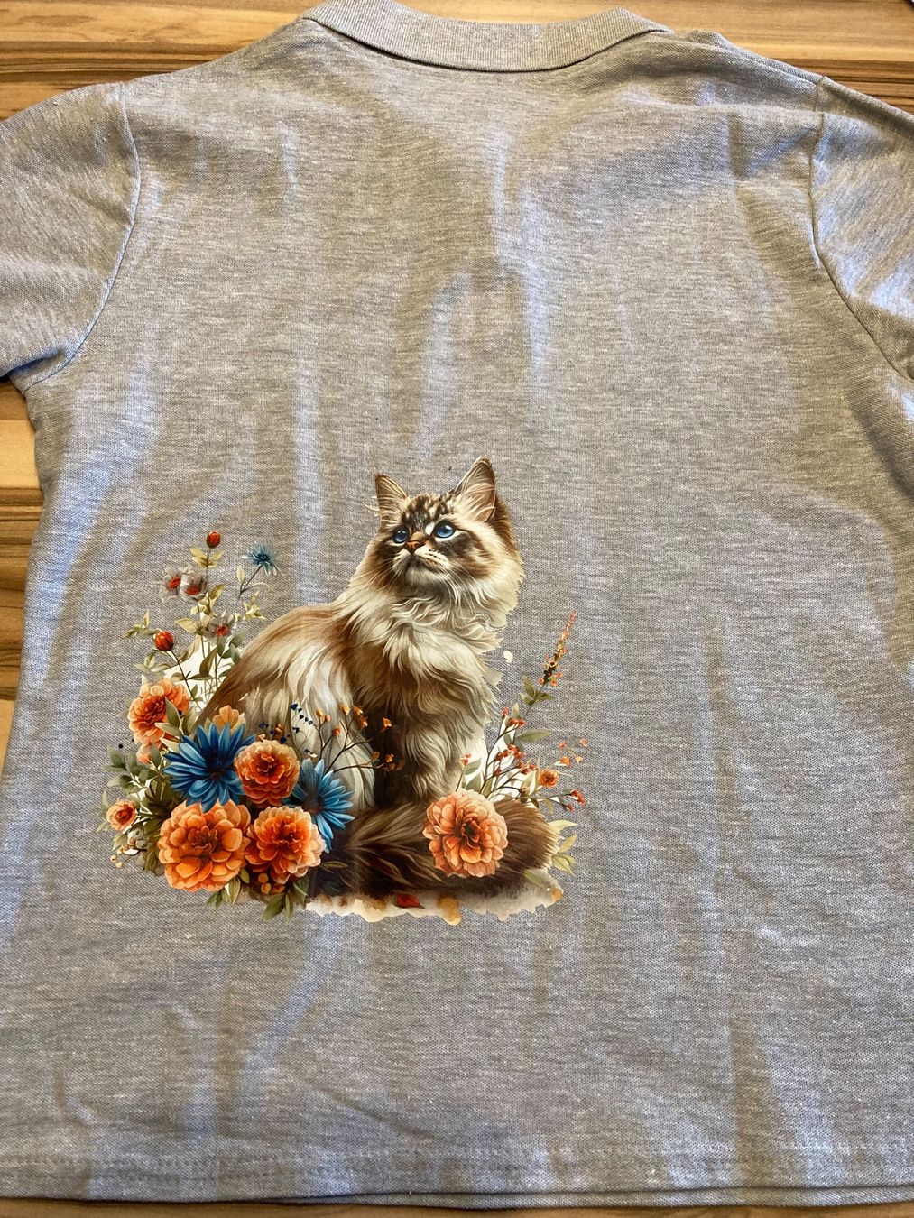 Magliette Polo: Polo Poloshirt Katze Neu L – Nuovo e nell'imballaggio originale da Aarwangen venduto da to-hirschi 1