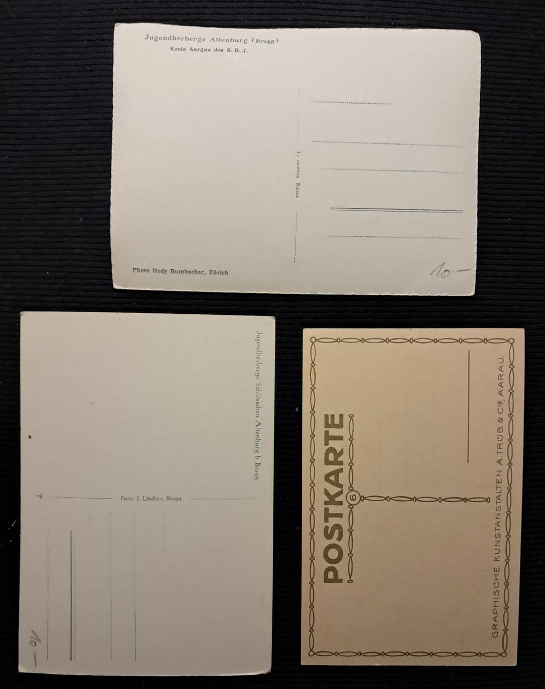 Cartoline postali: 3 AK BRUGG – Usato da Ponto Valentino venduto da giorgia06 1