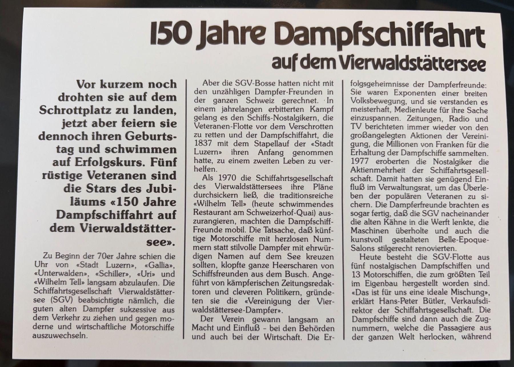 Alle Münzen: Schiff-Sonderbrief 150 Jahre Dampfschiffahrt Vierwaldstät... – Neu und originalverpackt aus Oberbüren von mjt_xw5w 2