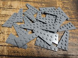 lego 54384 lot de 25 pièces Dark Bluish Gray Wedge, Plate