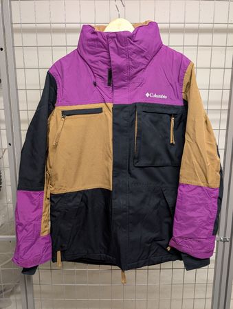 Columbia Ski/Winterjacke, Grösse M, Lila/Schwarz/Beige
