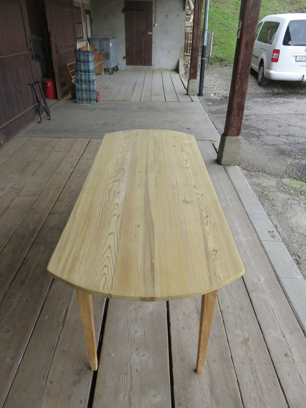 Tavoli: antiker Biedermeier-Tannentisch 200cm – Usato da Ruswil venduto da Mfladibus 2