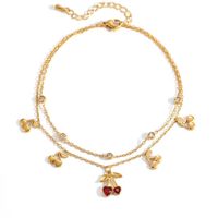 Charmant bracelet de chevilles cerises 🍒