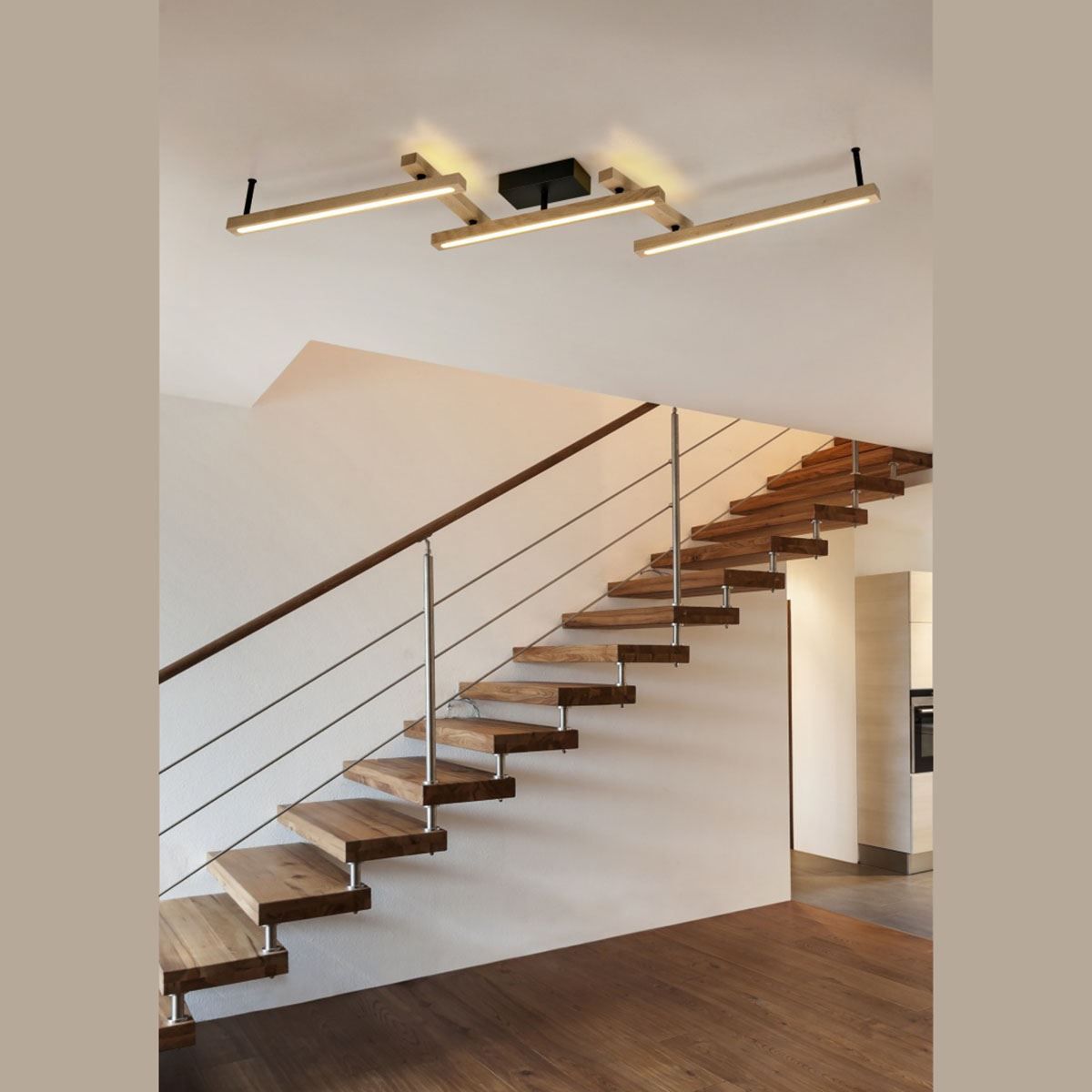 Lampadari & plafoniere: LED Deckenleuchte, Holz, 180 cm x 10 cm – Nuovo (secondo la descrizione) da Kreuzlingen venduto da Smart-Light 1
