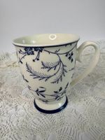 Elegante Porzellantasse 250 ml Blau-Weiss Dekor