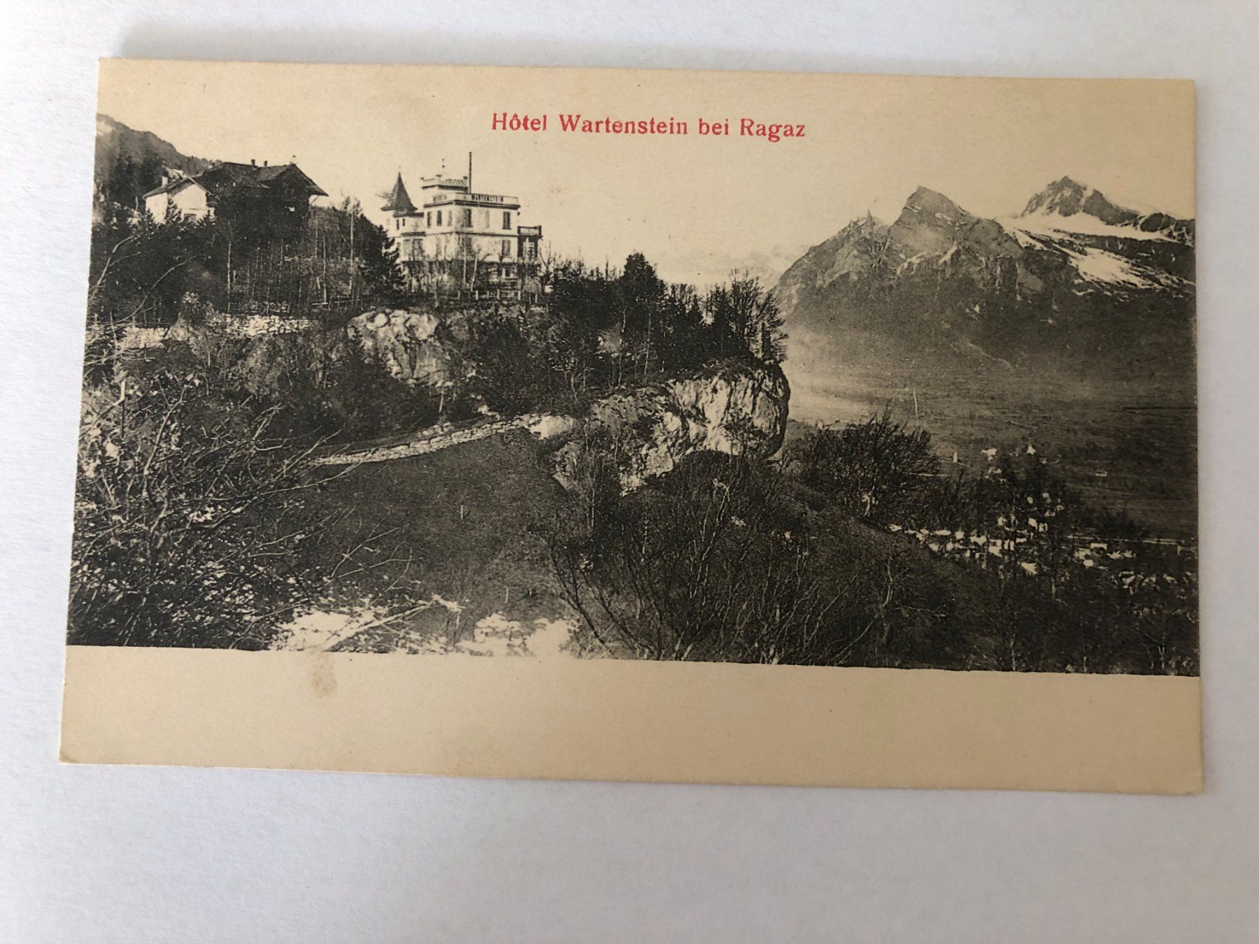 Cartoline postali: Alte Ansichtskarte Hotel Wartenstein bei Ragaz – Usato da Pfäffikon ZH venduto da Waltoversand