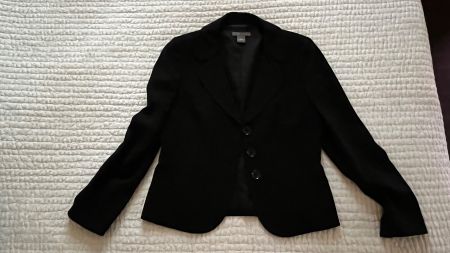 ANN TAYLOR: Klassischer Anzug in Schwarz