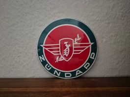 Emailschild Zündapp Motorrad Werkstatt Garage Emaille Schild