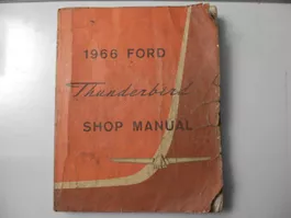 Ford Thunderbird Shop Manual 1966
