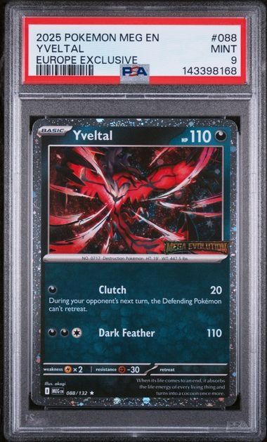 Pokémon Sammelbilder & Trading cards: Yveltal Mega Eovlution Europe Exclusive PSA 9 – Neu (gemäss Beschreibung) aus Safnern von Rocksta