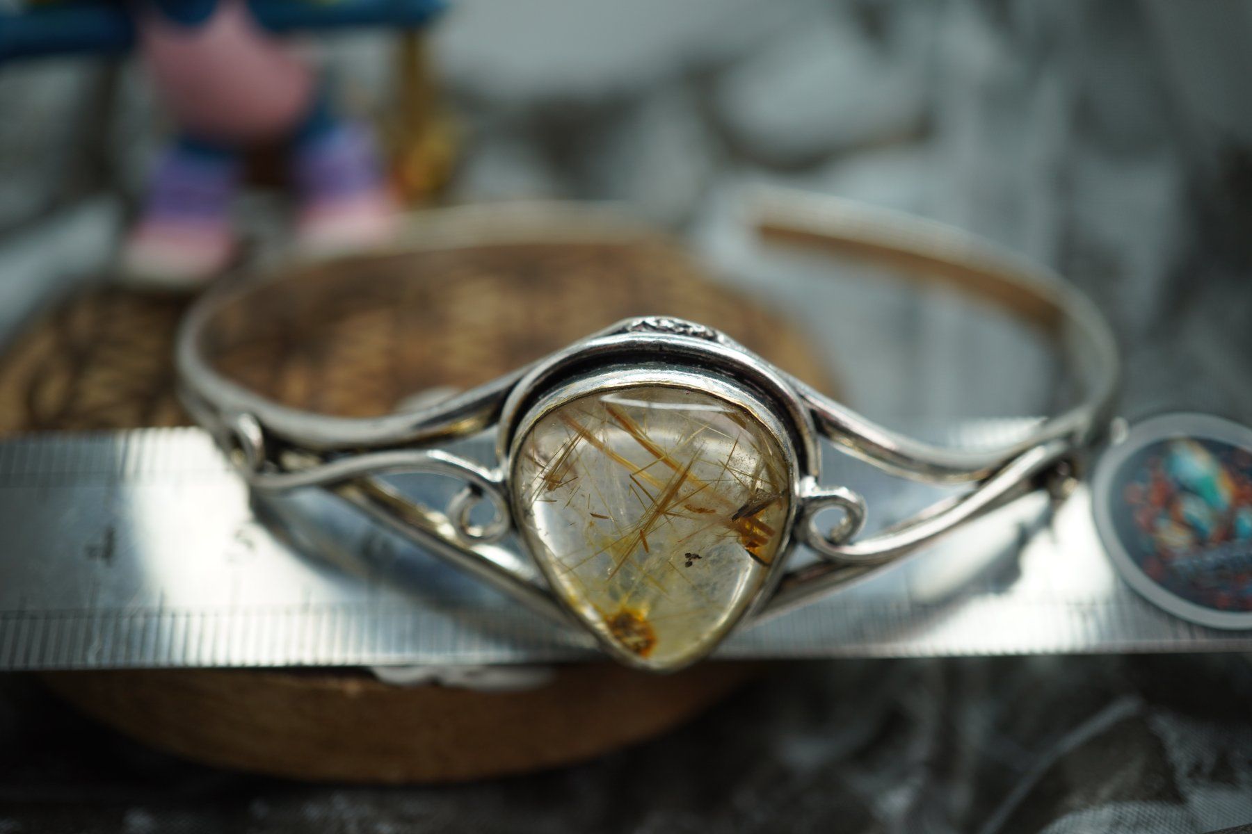 Minerali & Pietre curative: Gold Rutil    Arm Spange     ab  1.-     Räumung – Nuovo e nell'imballaggio originale da Eschenbach SG venduto da topstone