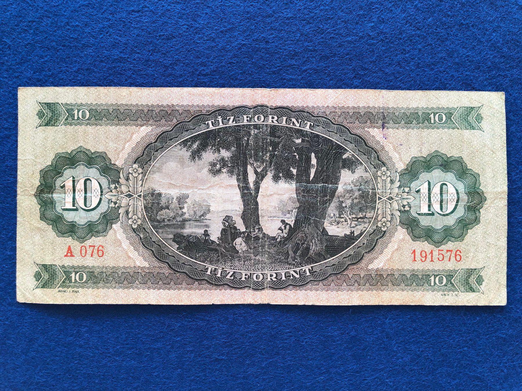 Banconote: Budapest 1969 - Ungarn - 10 Forint – Usato da Pfäffikon SZ venduto da Sieben77 1