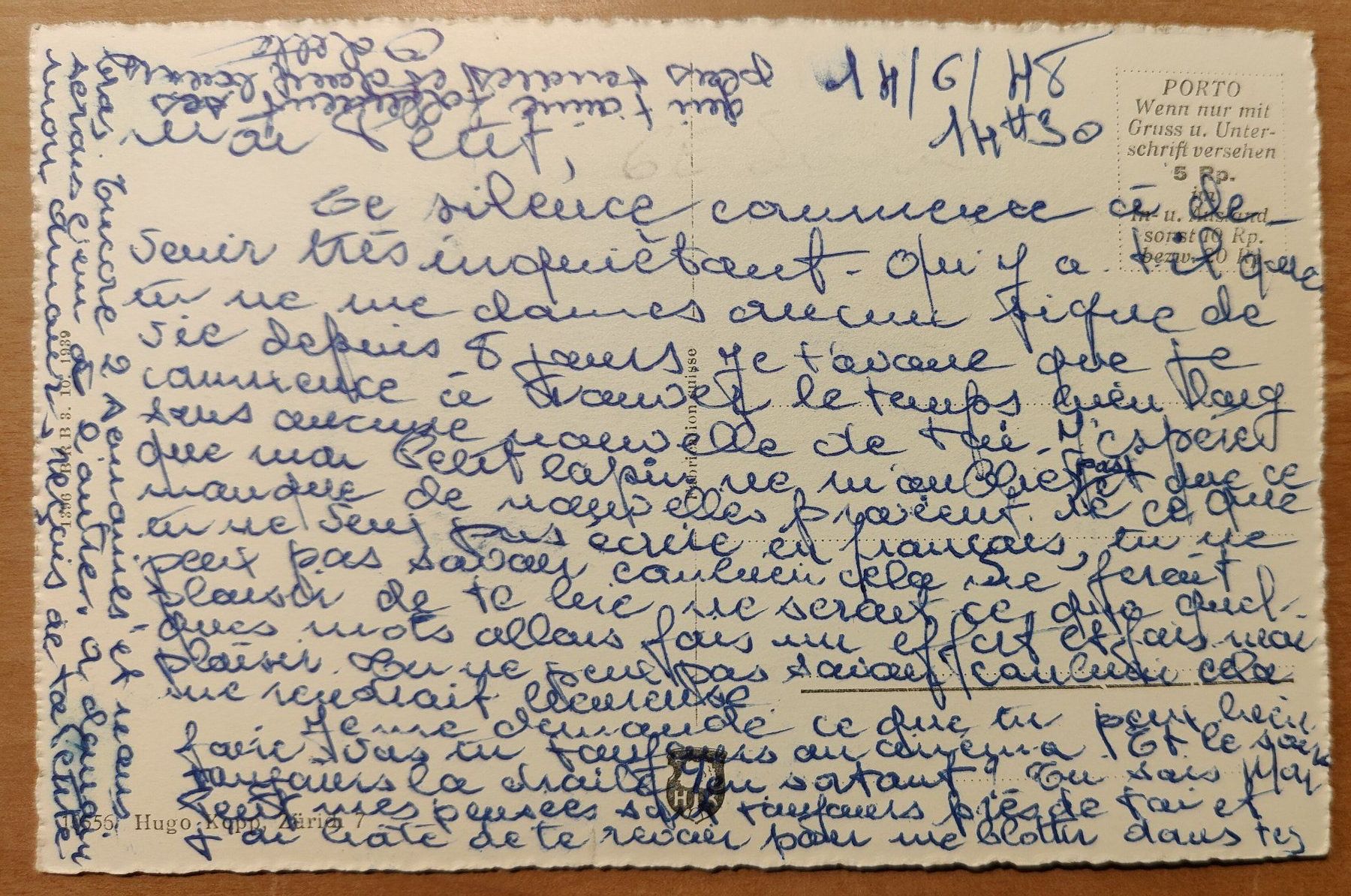 Ansichtskarten: Schöftland mit Kirche um 1945 – Gebraucht aus St. Erhard von Chaeferli6 1