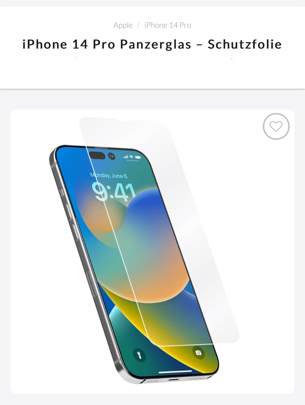 Apple Handys / Smartphones: iPhone 14 PRO Parzenglas Temperated Glass – Neu und originalverpackt aus Horgen von linuxrp