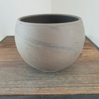 🐸 ÜBERTOPF / CACHE POT / BLUMENTOPF TAUPE