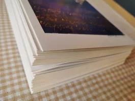 35 Weihnachtskarten Kronleuchter gefalzt Kunstkarte Druck