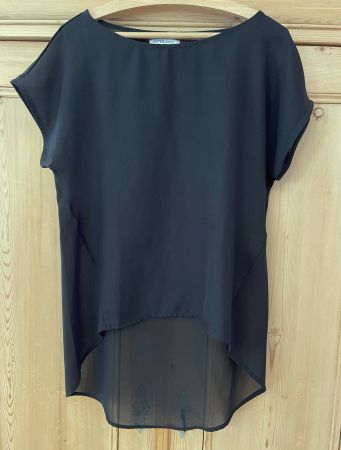 Oberteil, Bluse, schwarz, SUITEBLANCO, Gr. S