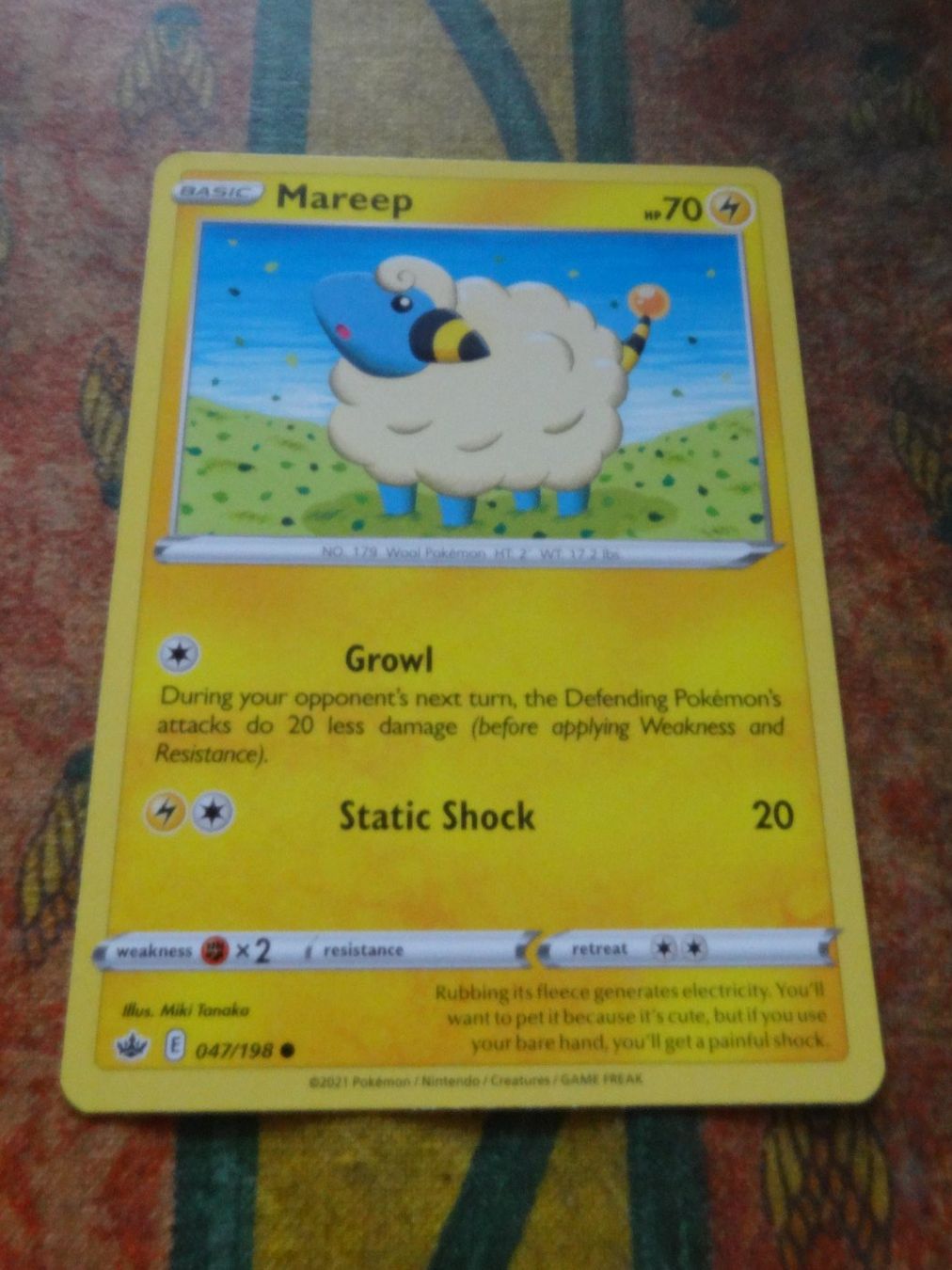 Pokémon Carte collezionabili: POKEMON  Mareep  E  047/198  HP70  2021 – Usato da Romanel-sur-Lausanne venduto da Swift13