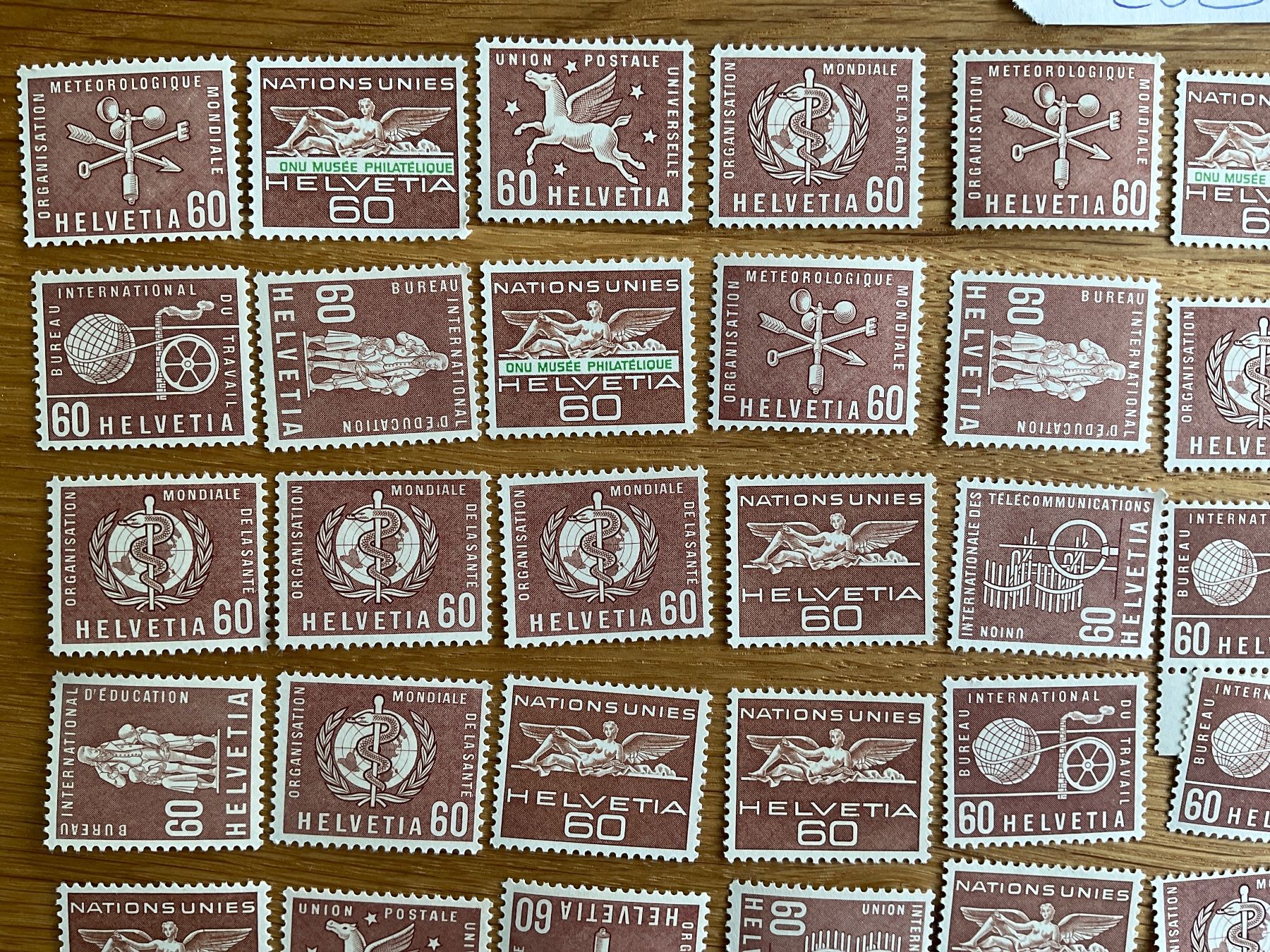 Tutti i francobolli: 60Fr Ämter Frankaturware ungestempelt postfrisch Sammlung – Nuovo (secondo la descrizione) da Wil SG venduto da Chefsugus 1