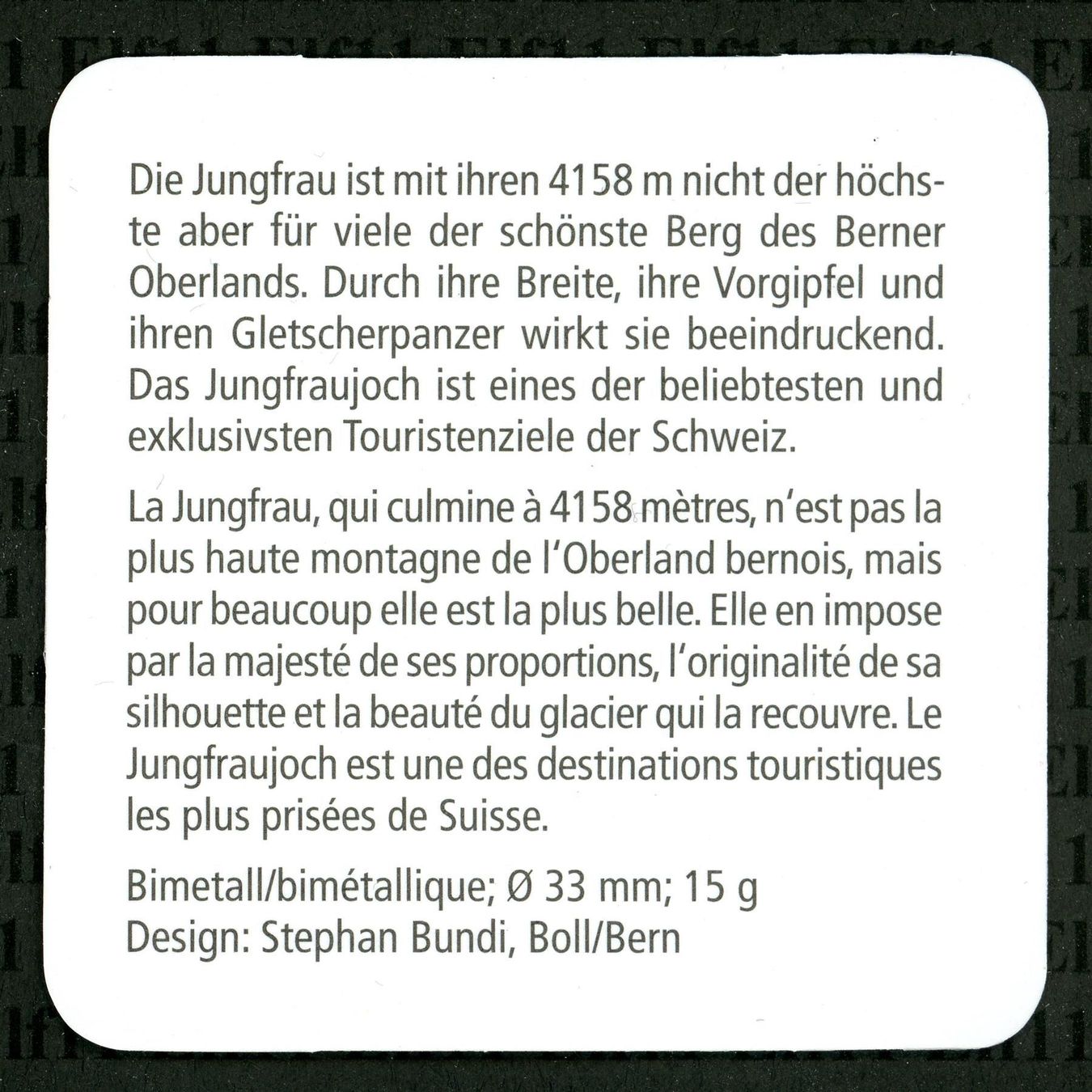 Alle Münzen: CHF__10.00 2005 Jungfrau PP 10 Franken – Neu und originalverpackt aus Widnau von Elf11 3