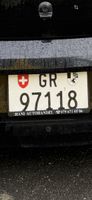 Autonummer/Kontrollschild GR 97118