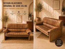 Design-Klassiker: Original de Sede DS-86 2-Sitzer Leder