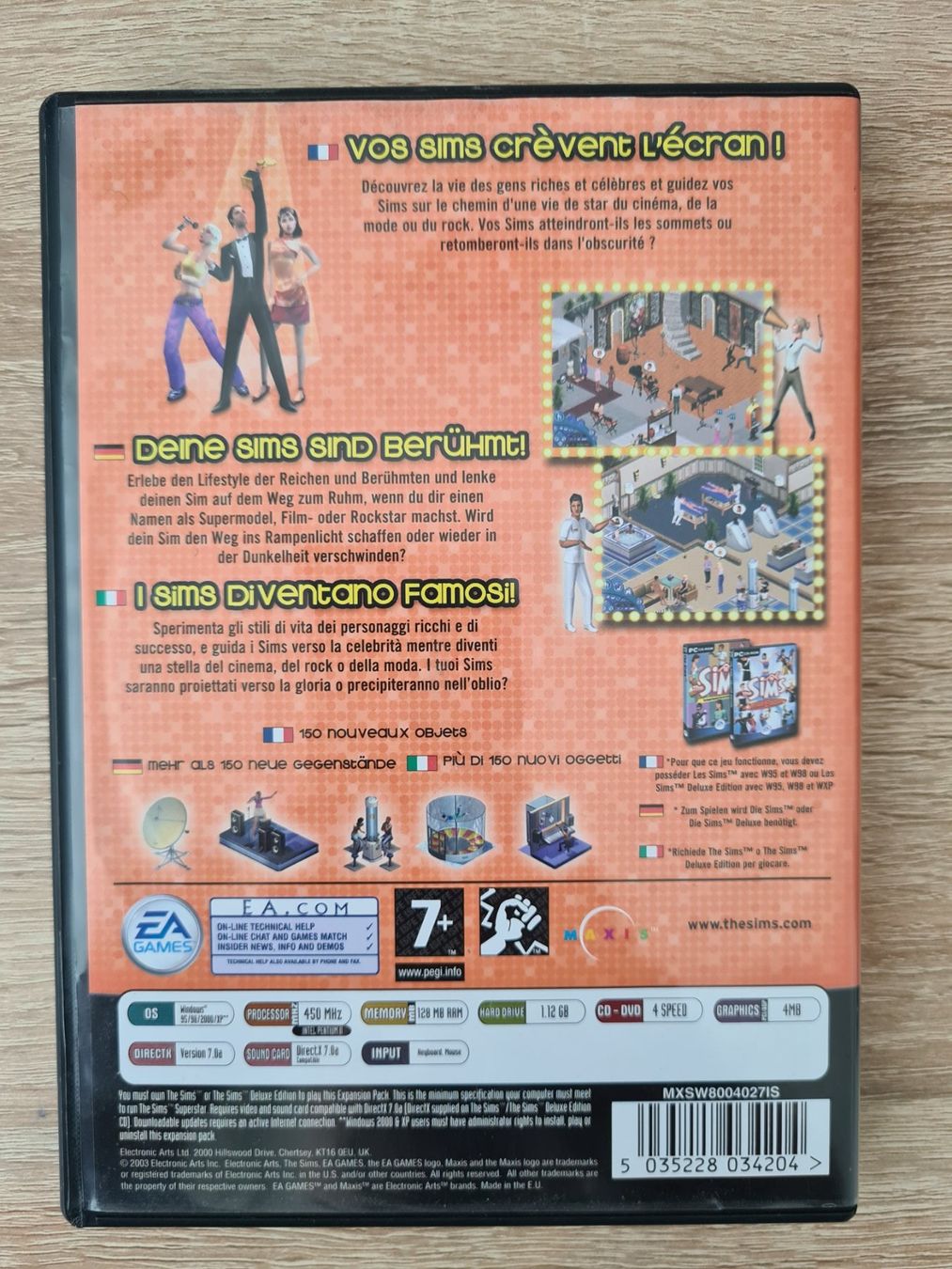 Giochi: The Sims Superstar (Multilanguage Cover) (2 CD) - PC – Usato da Carouge GE venduto da Gasco 1