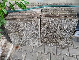 Waschbeton Gartenplatten